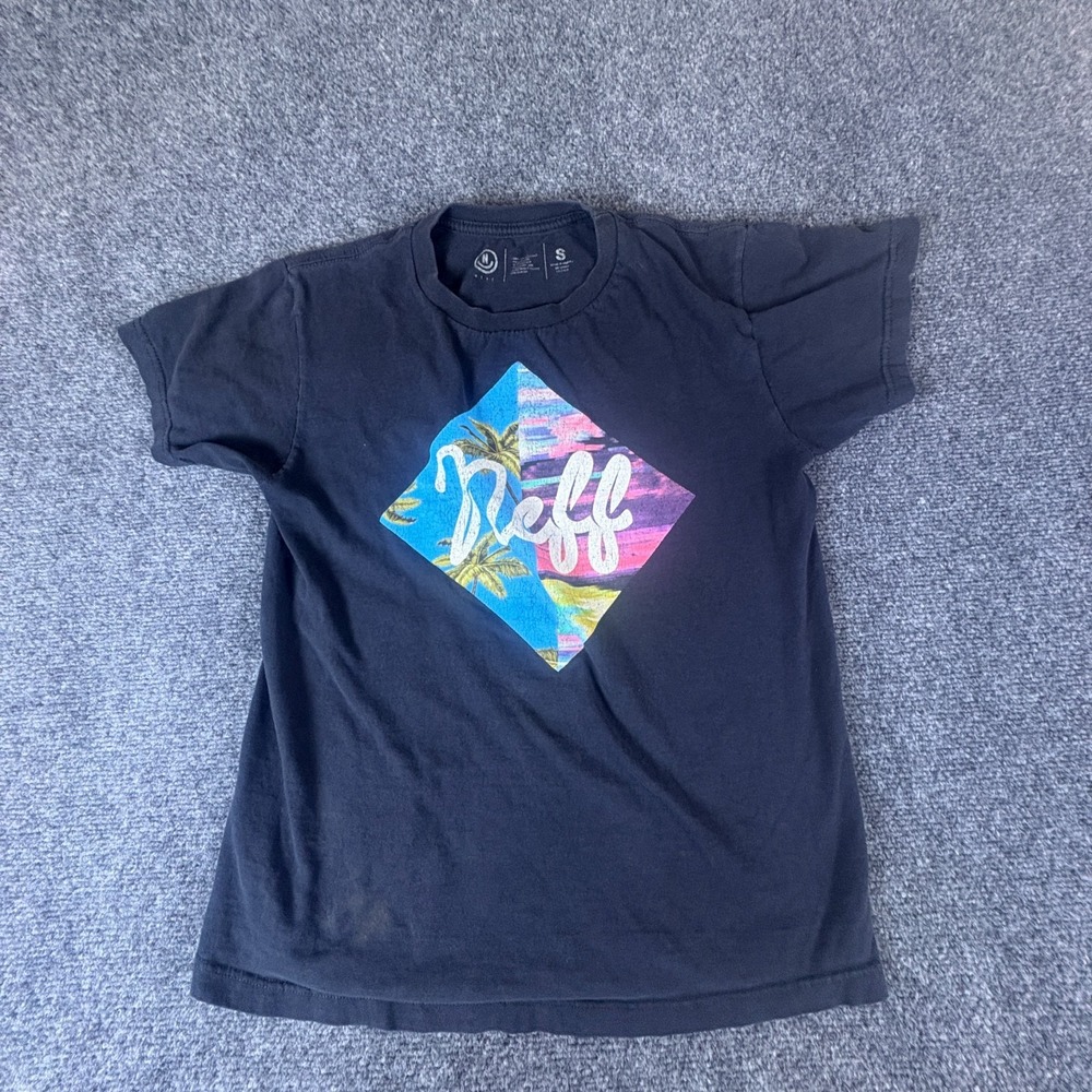 Neff Diamond T Shirt Mens Small Black Cotton Summer Beaches Graphic Classic